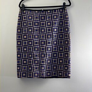 PER Se embroidered skirt.